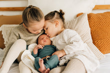 Load image into Gallery viewer, Teal Thermal Knit Baby Outfit