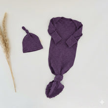 Load image into Gallery viewer, Plum Purple Knot Gown