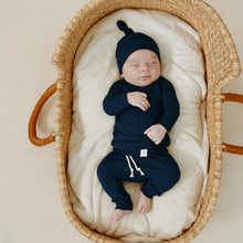 Load image into Gallery viewer, Navy Waffle Set