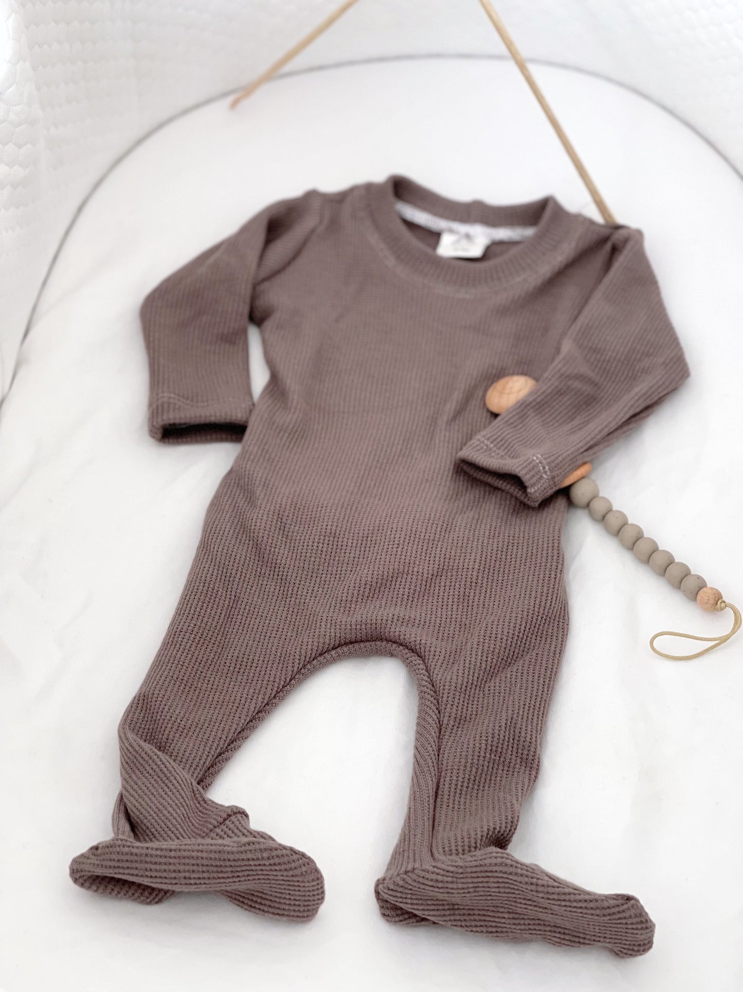 Stone Back Flap Footie