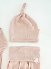 Load image into Gallery viewer, Cozy Pink Newborn Hat Included in Baby Clothes Set
