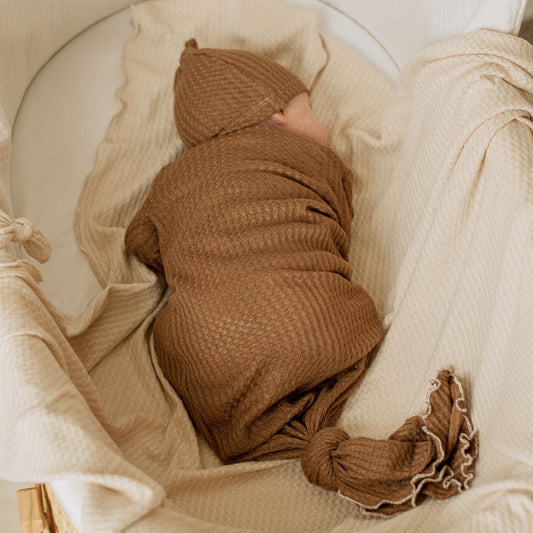 boho baby boy knotted gown
