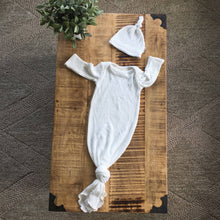 Load image into Gallery viewer, white newborn coming home outfit