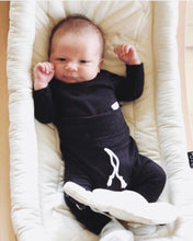 Load image into Gallery viewer, newborn black take home outfit