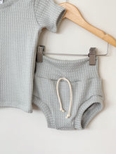 Load image into Gallery viewer, Mint summer baby boy outfit, bummies outfit, shirt and shorts set, two piece, baby boy clothes, summer baby clothes, boho baby, shorties.