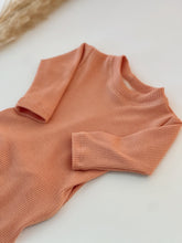 Load image into Gallery viewer, pink thermal waffle baby girl outfit, newborn outfit designed for overnight.