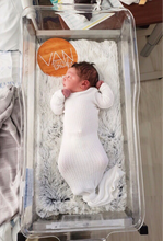 Load image into Gallery viewer, white waffle newborn hospital gown