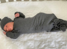 Load image into Gallery viewer, Gender neutral baby knot gown