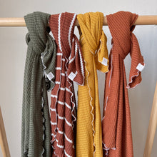 Load image into Gallery viewer, waffle baby swaddle blanket