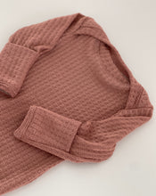 Load image into Gallery viewer, mauve baby girl knot gown