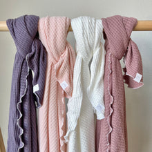 Load image into Gallery viewer, pink newborn waffle blanket