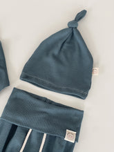 Load image into Gallery viewer, teal newborn boy coming home outfit