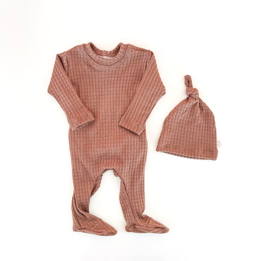 Rosewood Back Flap Footie