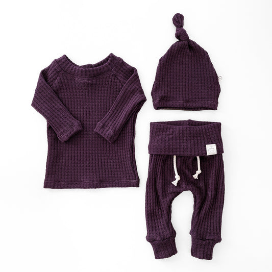 Plum Waffle Set