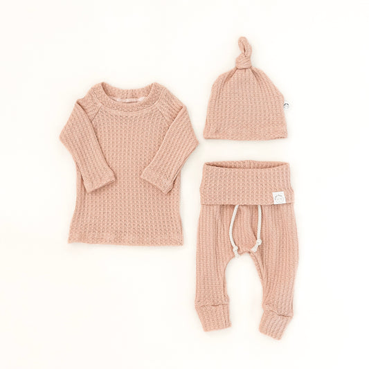 Blush Pink Waffle Set