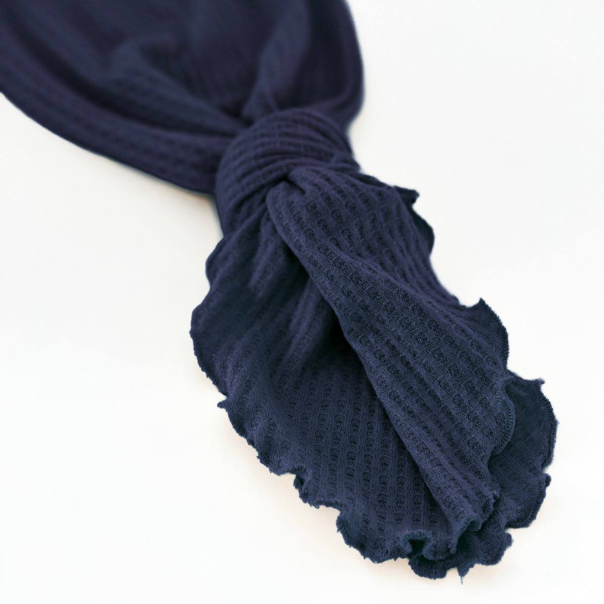 Navy Waffle Knot Gown