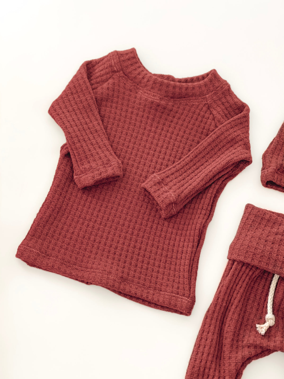 Brick Red Waffle Set