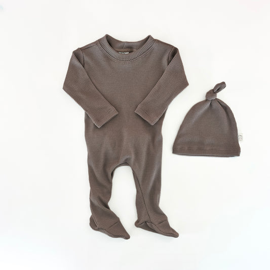 Stone Back Flap Footie
