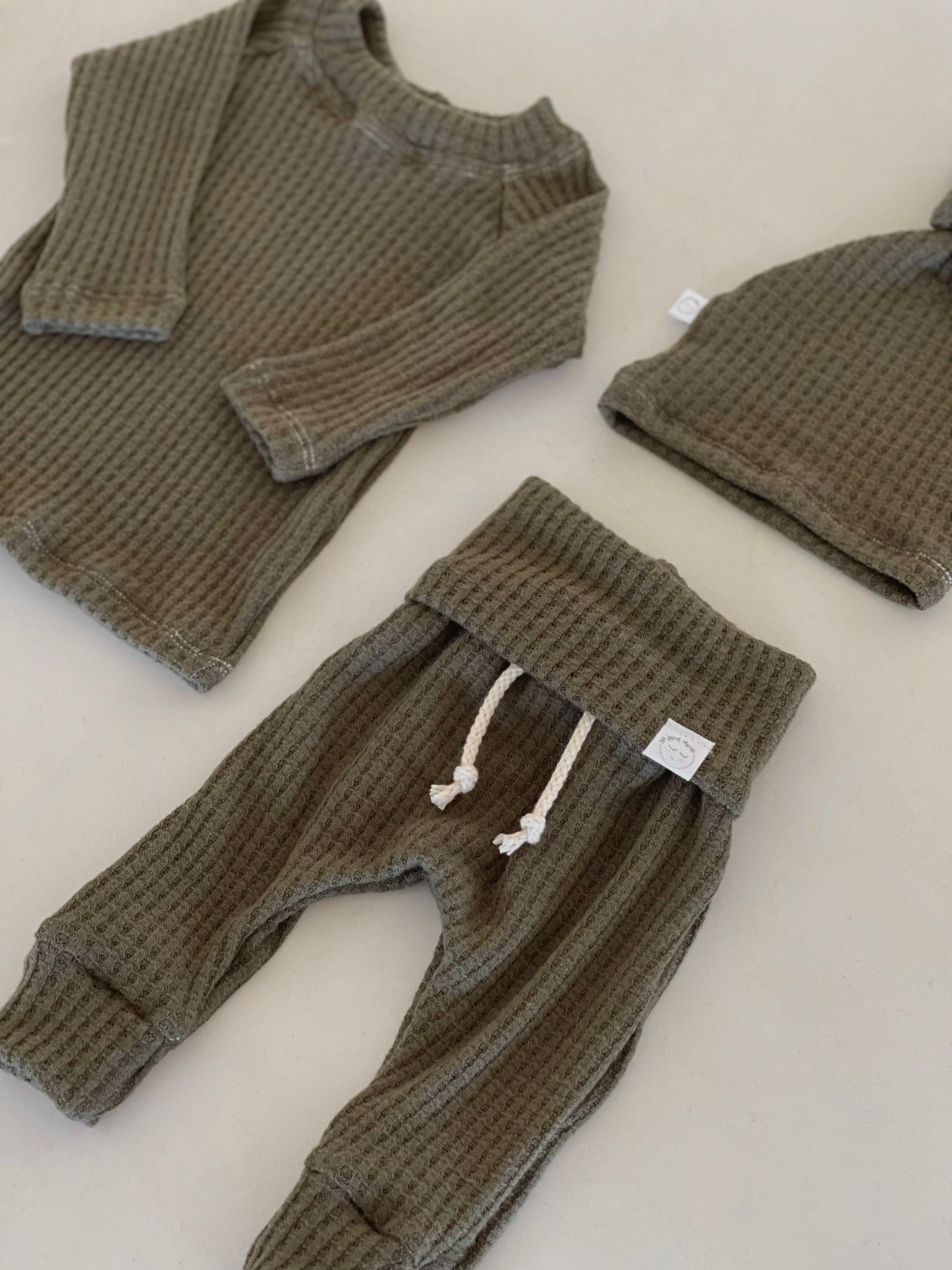 green newborn gift set for baby boy