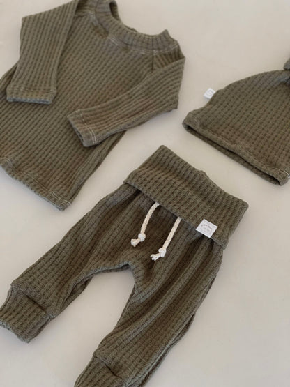 green newborn gift set for baby boy