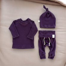 Load image into Gallery viewer, Purple Waffle Baby Set
