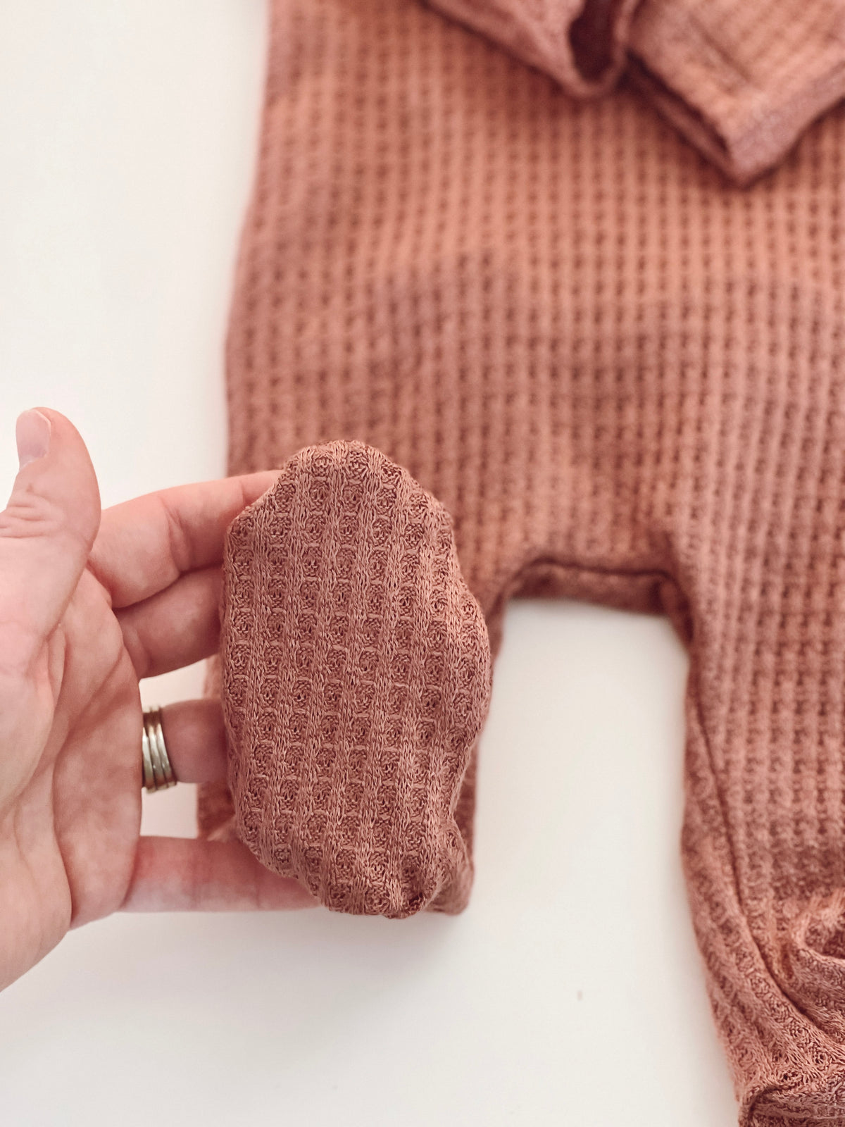 Rosewood Back Flap Footie