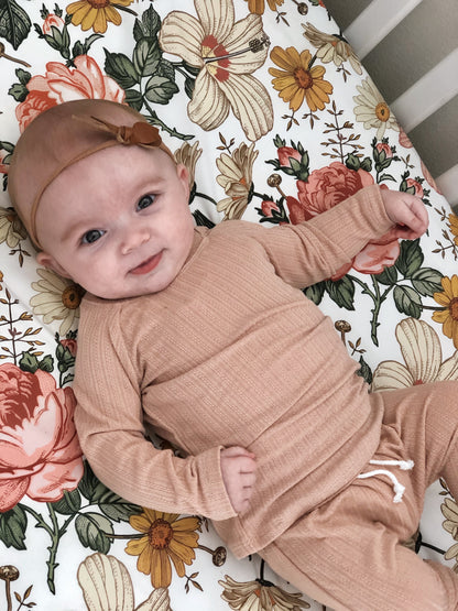 Pale Pink Pointelle Set