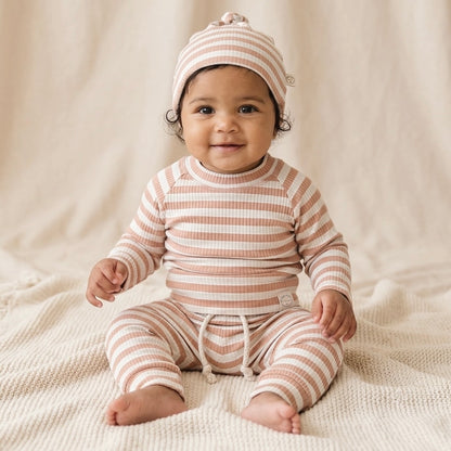 Pink + White Rib Set
