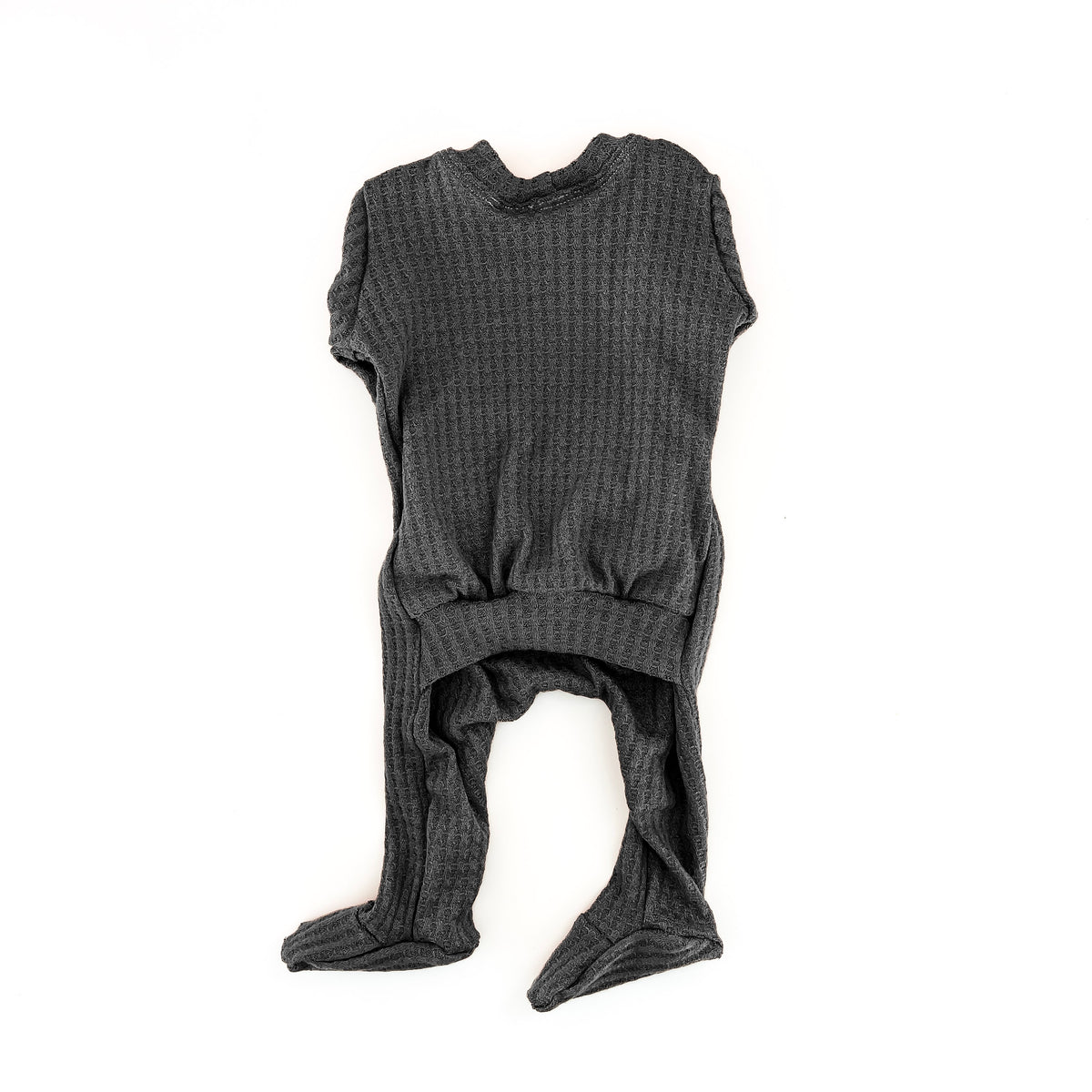 Charcoal Back Flap Footie