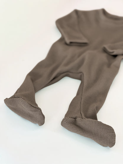 Stone Back Flap Footie