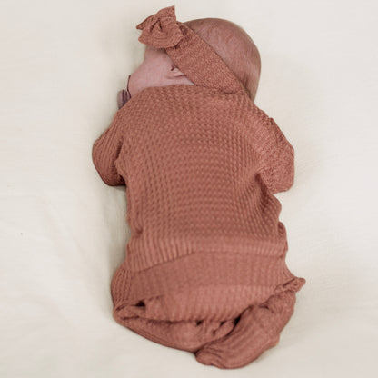 Rosewood Back Flap Footie