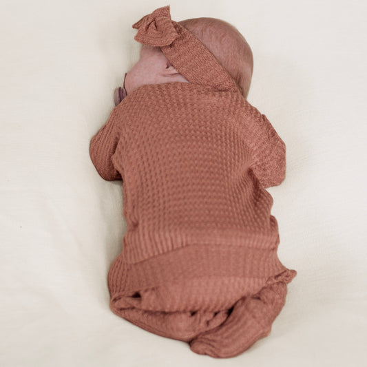 Rosewood Back Flap Footie