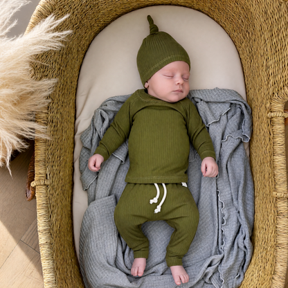 Mossy Green Rib Set
