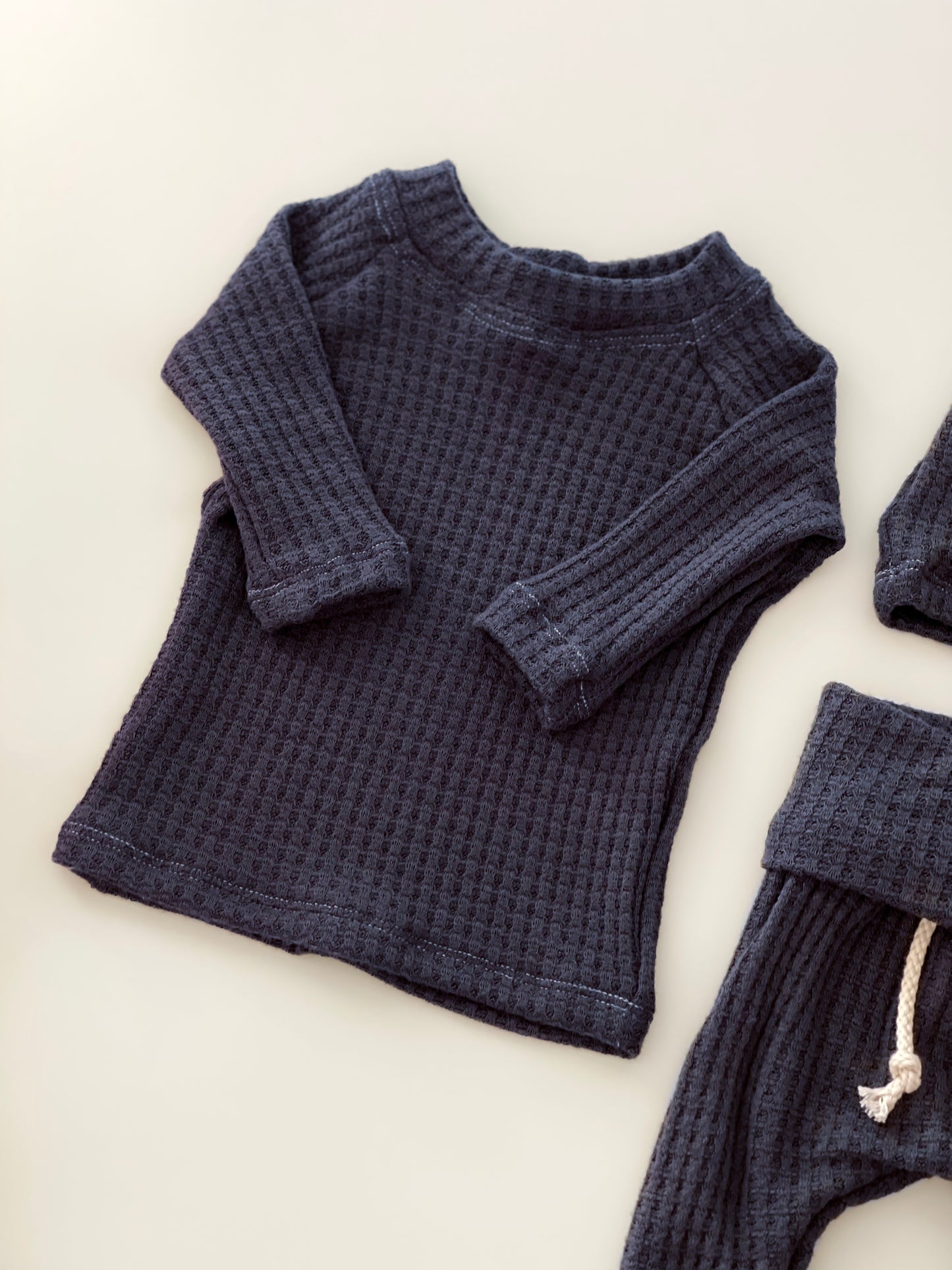 Navy Waffle Set