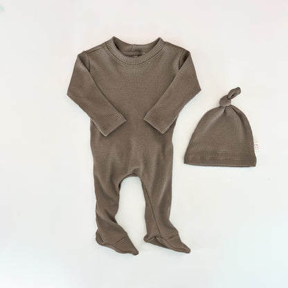 Stone Back Flap Footie