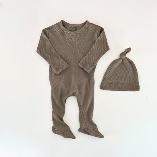 Stone Back Flap Footie