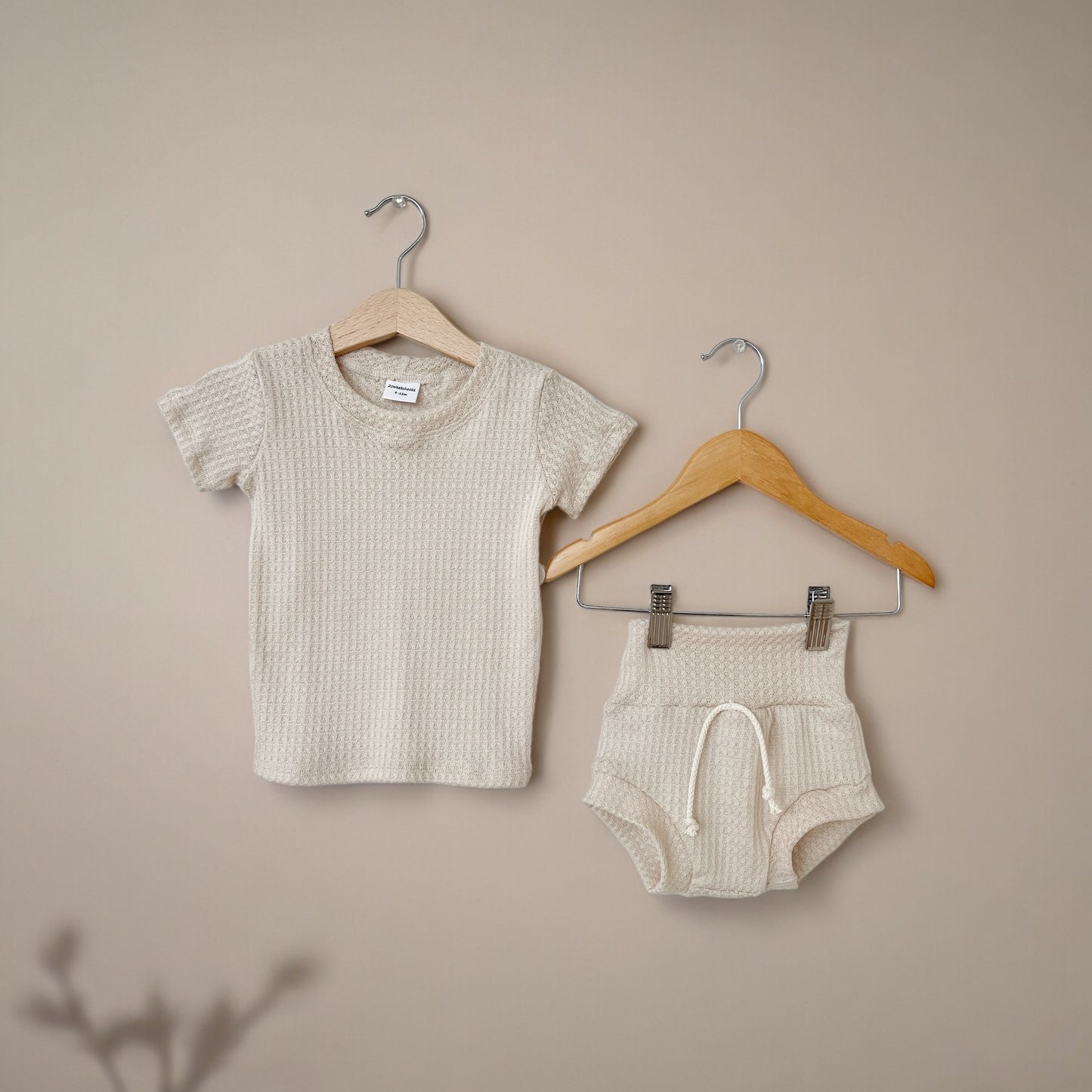 Oatmeal Waffle Shortie Set