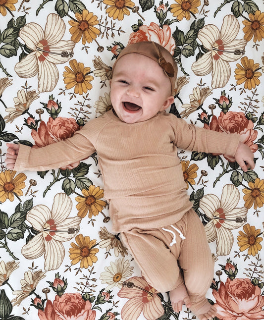 Pale Pink Pointelle Set