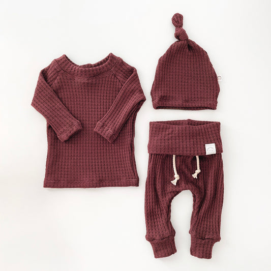 Cranberry Waffle Set