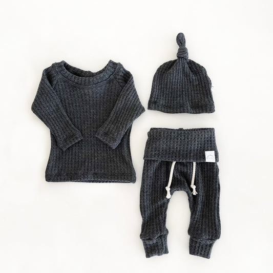 Charcoal Waffle Set