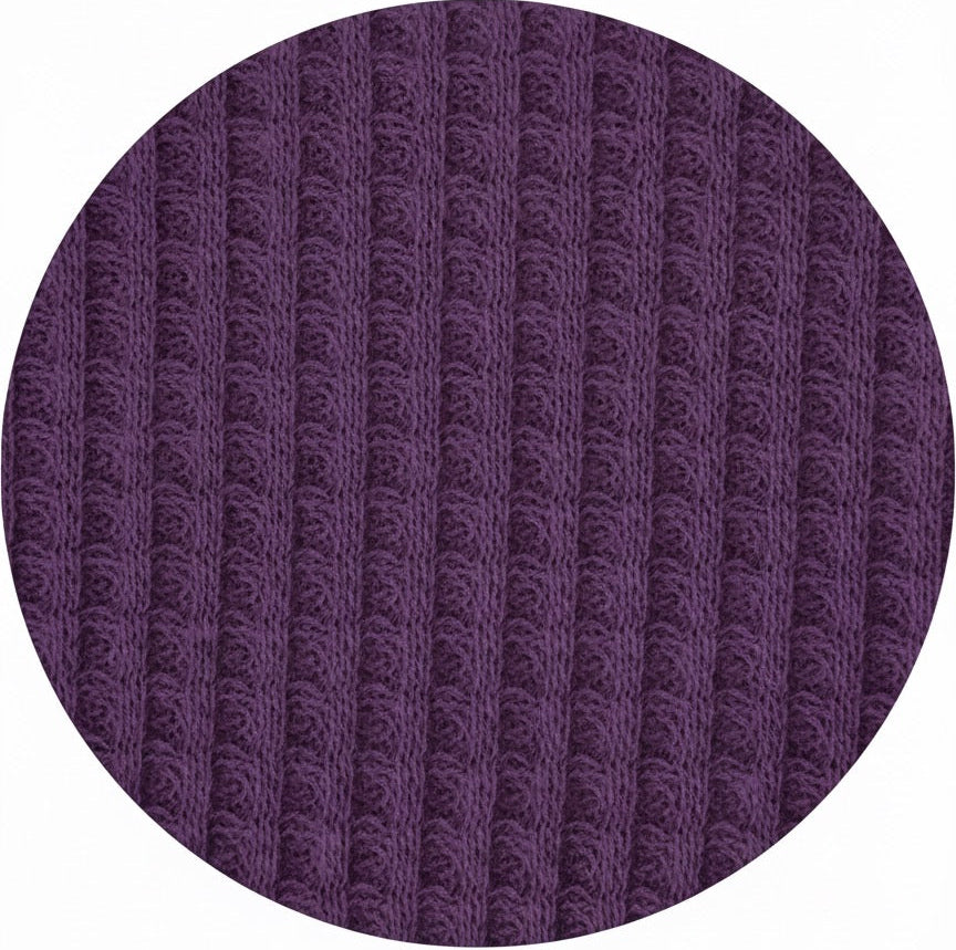 purple waffle knit texture
