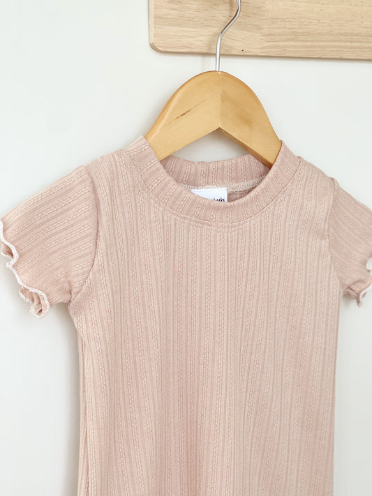 Pale Pink Shortie Set