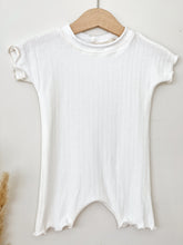 Load image into Gallery viewer, pointelle white baby girl clothes

