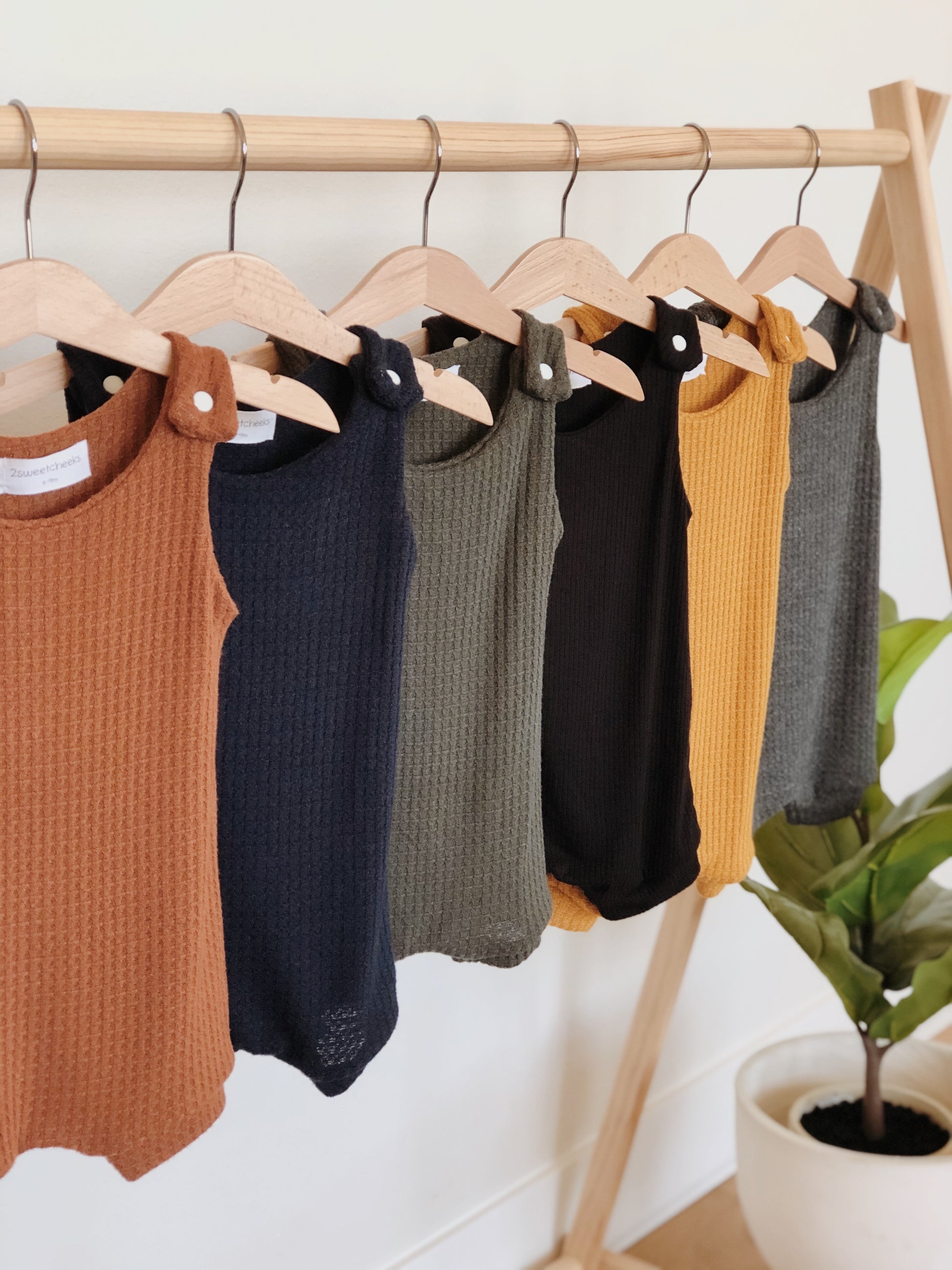 neutral toddler boy tank top rompers