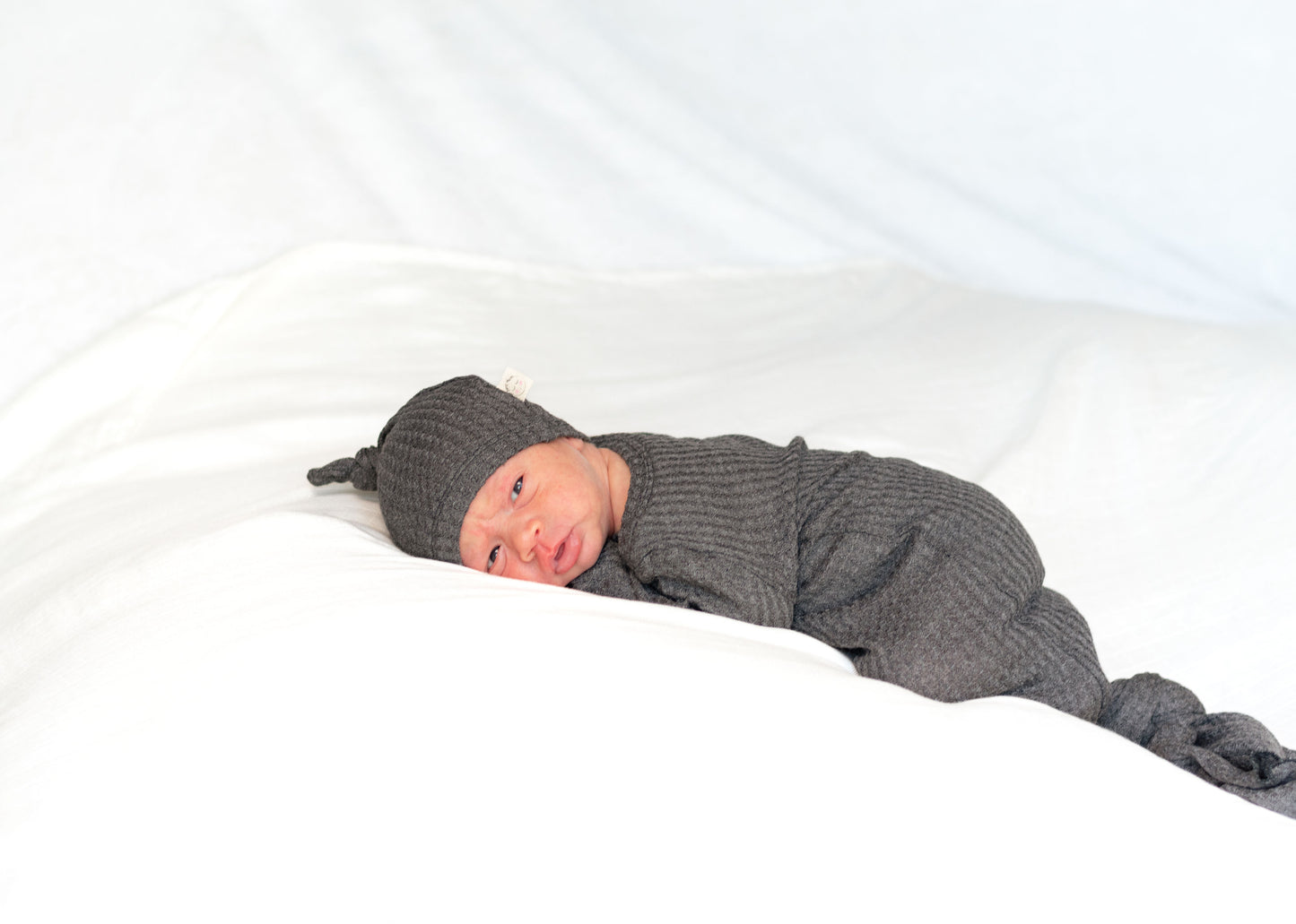 knotted gown for baby boy