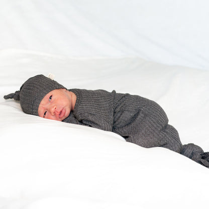 charcoal gray baby gown