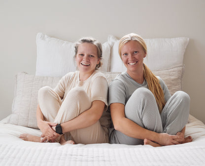 handmade women waffle knit loungewear