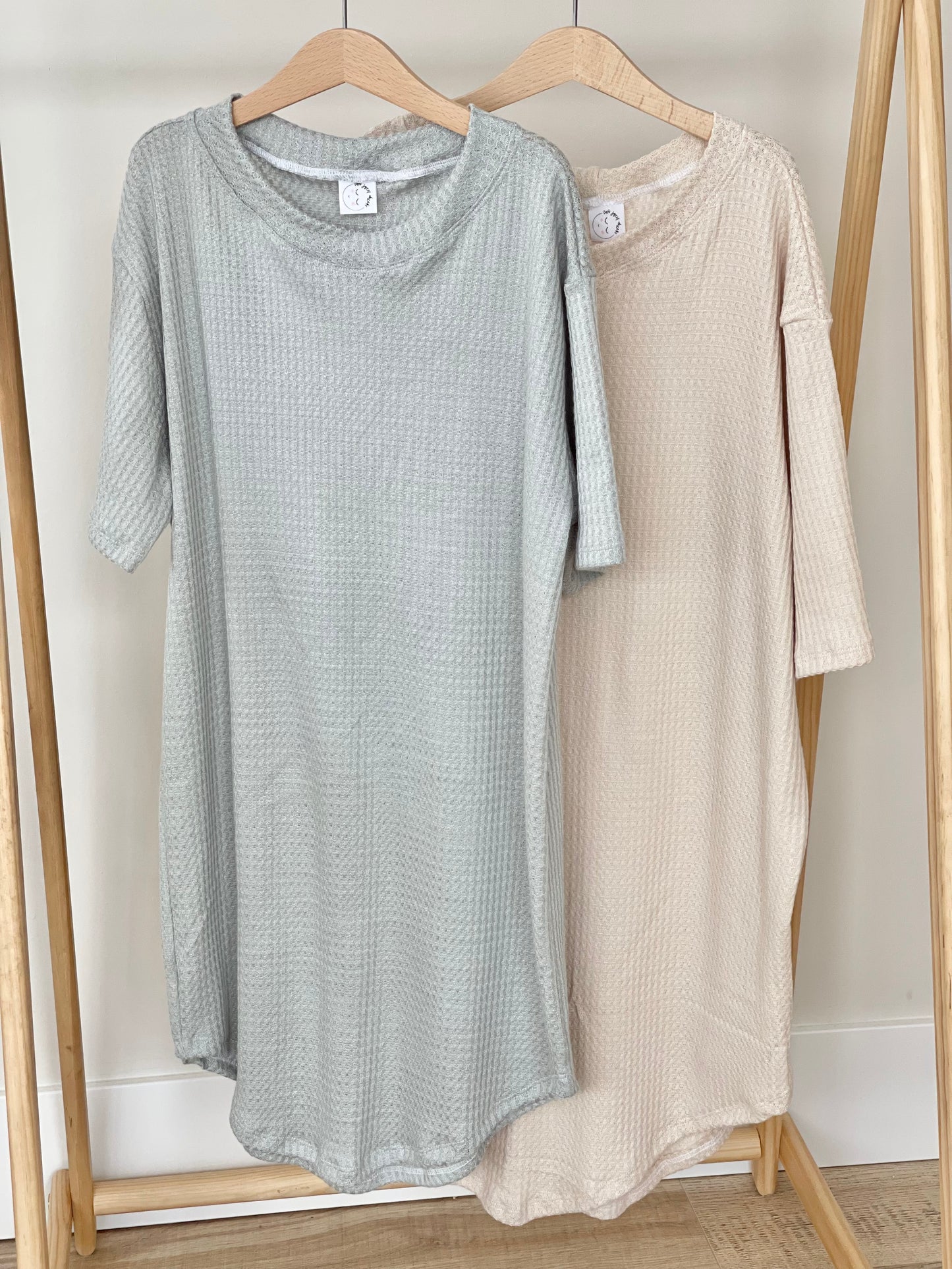 ladies waffle knit pajamas