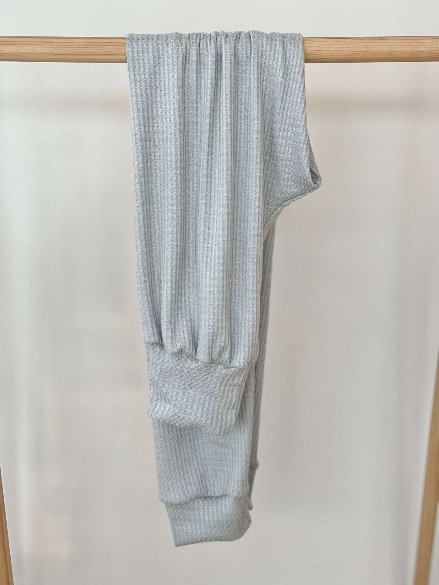 ladies soft waffle knit loungepants