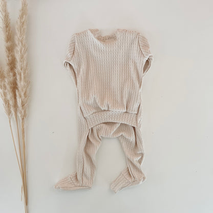 cream newborn coming home outfit